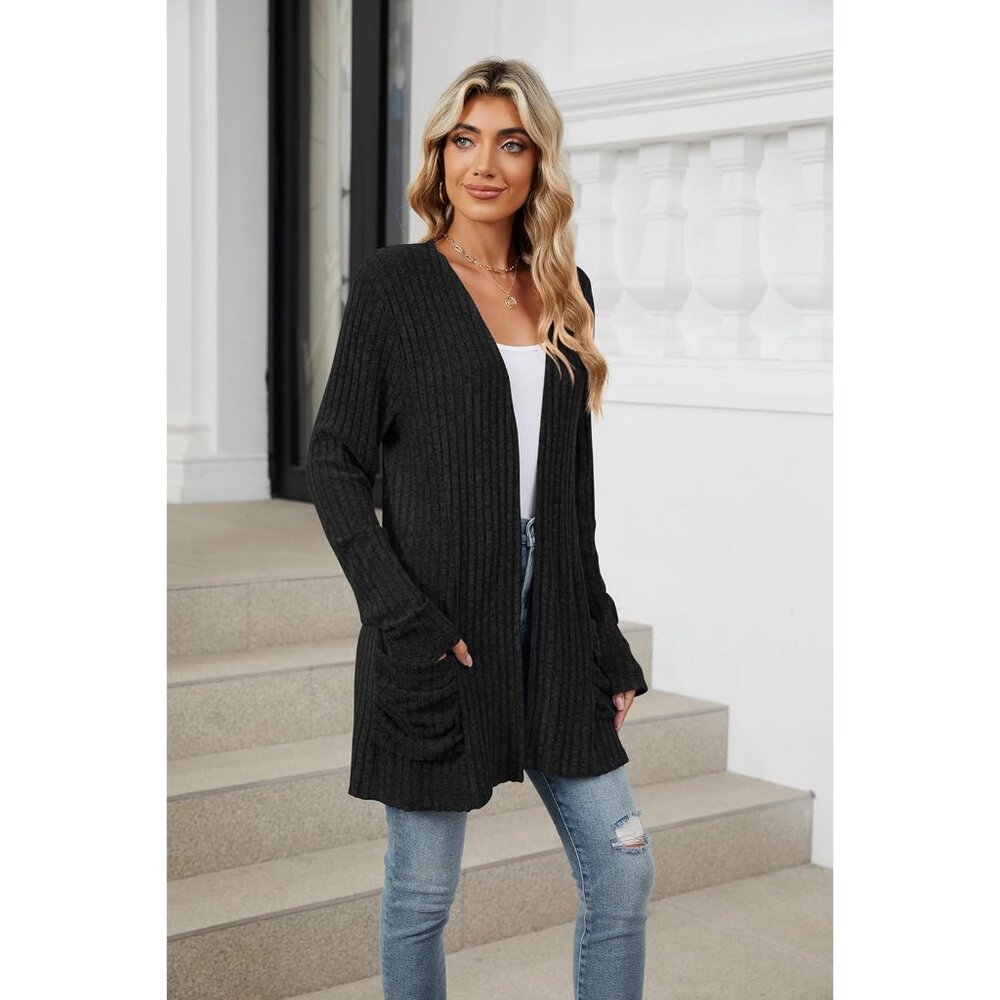 Women’s Lightweight Polyester Open Front Cardigan… - image 4